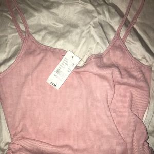pacsun side cinched pink top